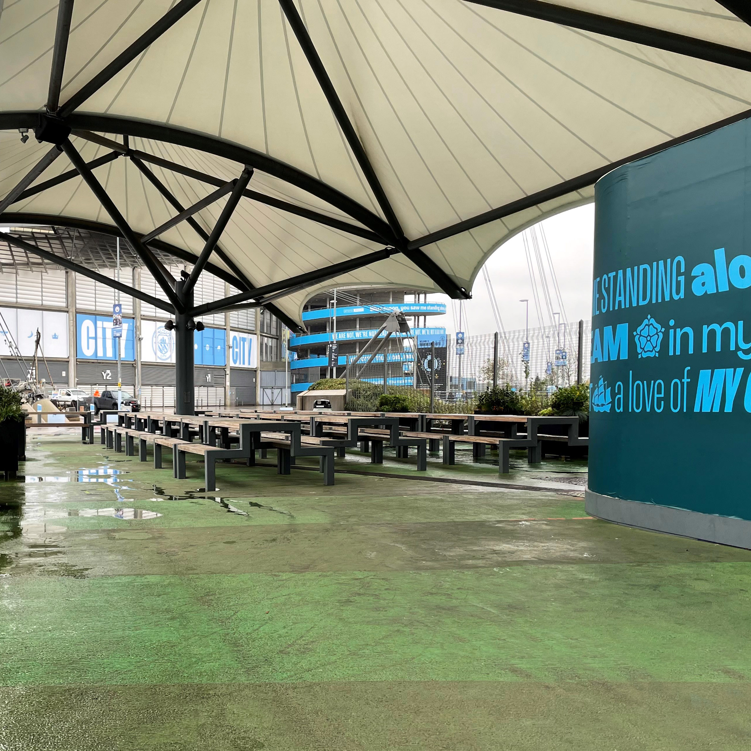 Manchester City Football Club Picnic Tables